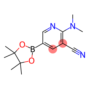 2-(Dimethylamino)-5-(4,4,5,5-tetramethyl-1,3,2-dioxaborolan-2-yl)nicotinonitrile