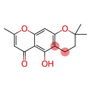 3,4-Dihydro-5-hydroxy-2,2,8-trimethyl-2H,6H-benzo[1,2-b:5,4-b']dipyran-6-one