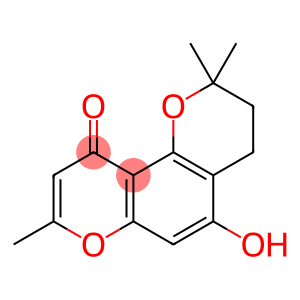 3,4-Dihydro-5-hydroxy-2,2,8-trimethyl-2H,10H-benzo[1,2-b:3,4-b']dipyran-10-one