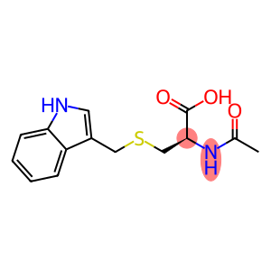 (R)-3-(((1H-Indol-3-yl)methyl)thio)-2-acetamidopropanoic acid