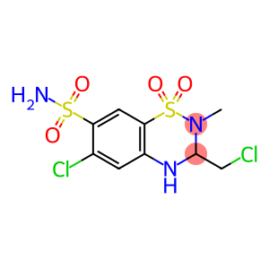 6-chloro-3-chloromethyl-2-methyl-7-sulfamyl-3,4-dihydro-1,2,4-benzothiadiazine