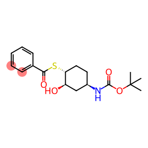 {(1R,2R,4R)-4-[(tert-butoxycarbonyl)-amino]-2-hydroxy-cyclohexyl} benzene-carbothioate