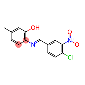 2-({4-chloro-3-nitrobenzylidene}amino)-5-methylphenol