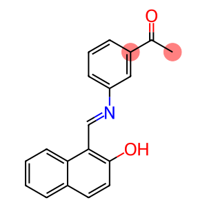 1-(3-{[(2-hydroxy-1-naphthyl)methylene]amino}phenyl)ethanone