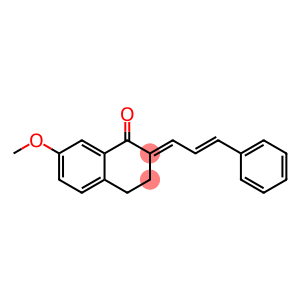 7-methoxy-2-(3-phenyl-2-propenylidene)-3,4-dihydro-1(2H)-naphthalenone