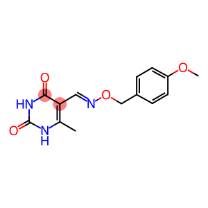 6-methyl-2,4-dioxo-1,2,3,4-tetrahydropyrimidine-5-carbaldehyde O-(4-methoxybenzyl)oxime