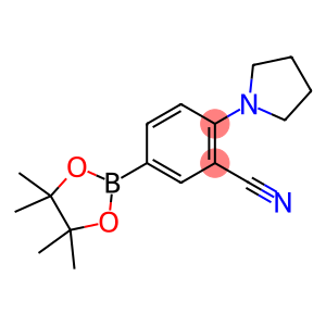 2-(Pyrrolidin-1-yl)-5-(4,4,5,5-tetramethyl-1,3,2-dioxaborolan-2-yl)benzonitrile