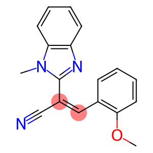 (E)-3-(2-methoxyphenyl)-2-(1-methyl-1H-benzo[d]imidazol-2-yl)acrylonitrile