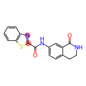 2-Benzothiazolecarboxamide, N-(1,2,3,4-tetrahydro-1-oxo-7-isoquinolinyl)-