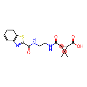 3-[2-(1,3-benzothiazole-2-carbonylamino)ethylcarbamoyl]-2,2-dimethylcyclopropane-1-carboxylic acid