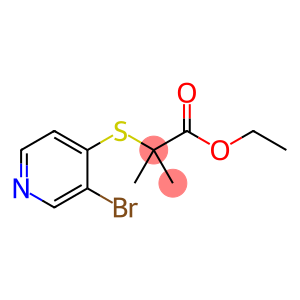 Propanoic acid, 2-[(3-bromo-4-pyridinyl)thio]-2-methyl-, ethyl ester