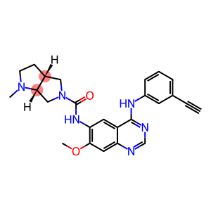 (3aR,6aR)-N-(4-((3-ethynylphenyl)amino)-7-methoxyquinazolin-6-yl)-1-methylhexahydropyrrolo[3,4-b]pyrrole-5(1H)-carboxamide