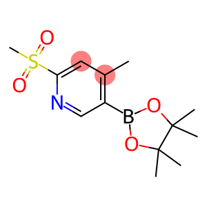 4-methyl-2-(methylsulfonyl)-5-(4,4,5,5-tetramethyl-1,3,2-dioxaborolan-2-yl)pyridine