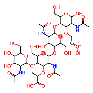 O-2-(Acetylamino)-2-deoxy-β-D-glucopyranosyl-(1→4)-O-(N-acetyl-β-muramosyl)-(1→4)-O-2-(acetylamino)-2-deoxy-β-D-glucopyranosyl-(1→4)-N-acetylmuramic Acid
