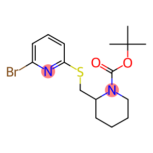 2-(6-BroMo-pyridin-2-ylsulfanylMethyl)-piperidine-1-carboxylic acid tert-butyl ester