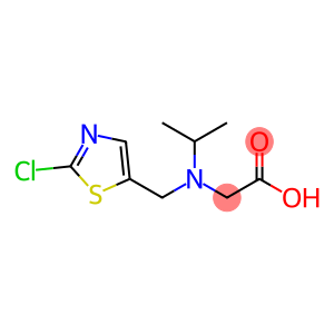 2-[(2-chloro-1,3-thiazol-5-yl)methyl-propan-2-ylamino]acetic acid