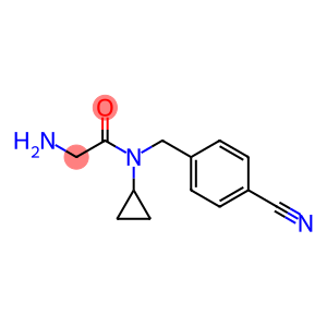 2-amino-N-[(4-cyanophenyl)methyl]-N-cyclopropylacetamide