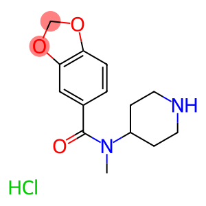 苯并[1,3]间二氧杂环戊烯-5-羧酸甲基-哌啶-4-基-酰胺盐酸盐