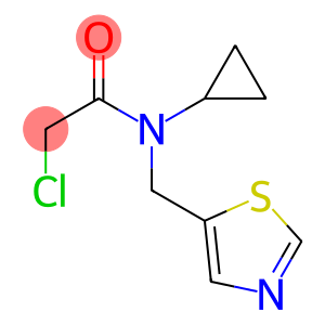 2-chloro-N-cyclopropyl-N-(1,3-thiazol-5-ylmethyl)acetamide