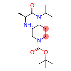 1-Piperidinecarboxylic acid, 4-[[(2S)-2-amino-1-oxopropyl](1-methylethyl)amino]-, 1,1-dimethylethyl ester