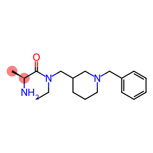 Propanamide, 2-amino-N-ethyl-N-[[1-(phenylmethyl)-3-piperidinyl]methyl]-, (2S)-