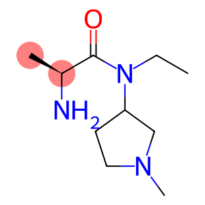 Propanamide, 2-amino-N-ethyl-N-(1-methyl-3-pyrrolidinyl)-, (2S)-