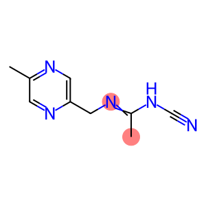 Ethanimidamide, N-cyano-N-[(5-methylpyrazinyl)methyl]- (9CI)