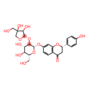 Liquiritigenin-7-O-β-D-glucopyranosyl-(1→2)-β-D-apiofuranoside