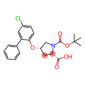 (2S,4S)-1-(TERT-BUTOXYCARBONYL)-4-((5-CHLORO-[1,1-BIPHENYL]-2-YL)OXY)PYRROLIDINE-2-CARBOXYLIC ACID