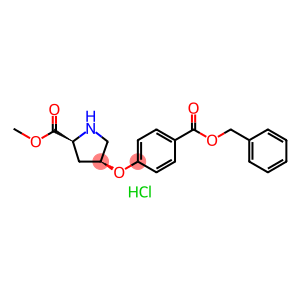 Methyl (2S,4S)-4-{4-[(benzyloxy)carbonyl]phenoxy}-2-pyrrolidinecarboxylate hydrochloride