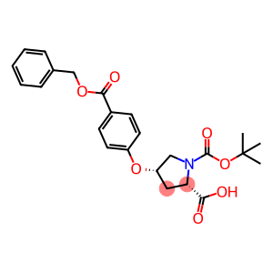 (2S,4S)-4-{4-[(Benzyloxy)carbonyl]phenoxy}-1-(tert-butoxycarbonyl)-2-pyrrolidinecarboxylic aci