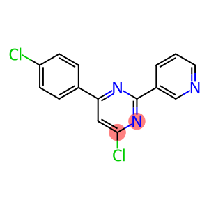 4-chloro-6-(4-chlorophenyl)-2-pyridin-3-ylpyrimidine