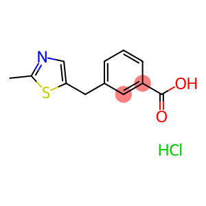 3-[(2-methyl-1,3-thiazol-5-yl)methyl]benzoic acid hydrochloride