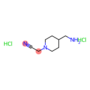 2-[4-(aminomethyl)piperidin-1-yl]acetonitrile dihydrochloride