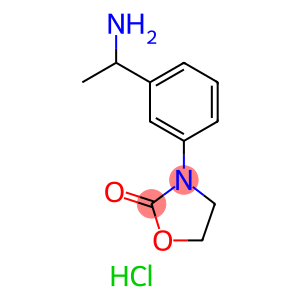 3-[3-(1-aminoethyl)phenyl]-1,3-oxazolidin-2-one hydrochloride