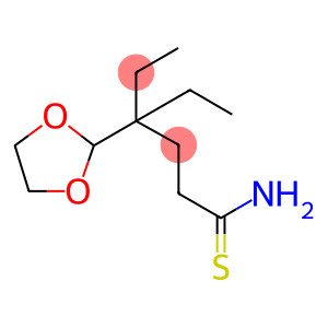 4-(1,3-Dioxolan-2-yl)-4-ethylhexanethioamide