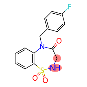 5-(4-Fluorobenzyl)-2,3-dihydrobenzo[f][1,2,5]thiadiazepin-4(5H)-one 1,1-dioxide