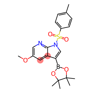5-甲氧基-3-(4,4,5,5-四甲基-1,3,2-二氧硼杂环戊烷-2-基)-1-甲苯磺酰基-1H-吡咯并[2,3-b]吡啶