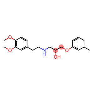 2-Propanol, 1-[[2-(3,4-dimethoxyphenyl)ethyl]amino]-3-(3-methylphenoxy)-, (R)-