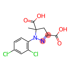 1H-Pyrazole-3,5-dicarboxylic acid, 1-(2,4-dichlorophenyl)-4,5-dihydro-5-methyl-