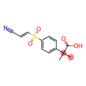 (E)-2-(4-((2-氰基乙烯基)磺酰基)苯基)-2-甲基丙酸