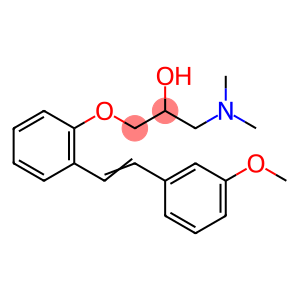 2-Propanol, 1-(dimethylamino)-3-[2-[2-(3-methoxyphenyl)ethenyl]phenoxy]-