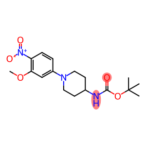 Carbamic acid, N-[1-(3-methoxy-4-nitrophenyl)-4-piperidinyl]-, 1,1-dimethylethyl ester