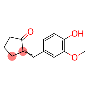 2一(E)-(4-羟基-3-甲氧基)亚苄基环戊酮