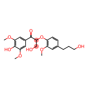 1-Propanone, 3-hydroxy-1-(4-hydroxy-3,5-dimethoxyphenyl)-2-[4-(3-hydroxypropyl)-2-methoxyphenoxy]- (9CI)