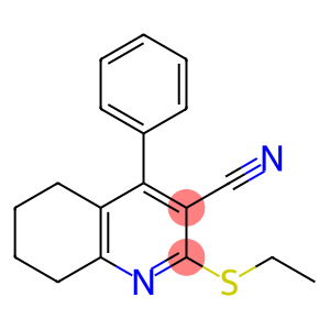 2-(ethylsulfanyl)-4-phenyl-5,6,7,8-tetrahydro-3-quinolinecarbonitrile