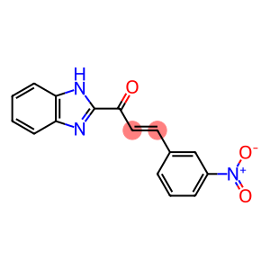 (E)-1-(1H-苯并[d]咪唑-2-基)-3-(3-硝基苯基)丙-2-烯-1-酮