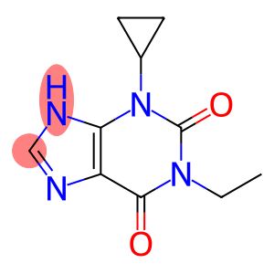 1H-Purine-2,6-dione, 3-cyclopropyl-1-ethyl-3,9-dihydro-