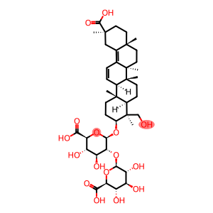 β-D-Glucopyranosiduronic acid, (3β,4β,20β)-20-carboxy-23-hydroxy-30-noroleana-11,13(18)-dien-3-yl 2-O-β-D-glucopyranuronosyl-