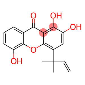 1,2,5-Trihydroxy-4-(1,1-dimethyl-2-propenyl)xanthone